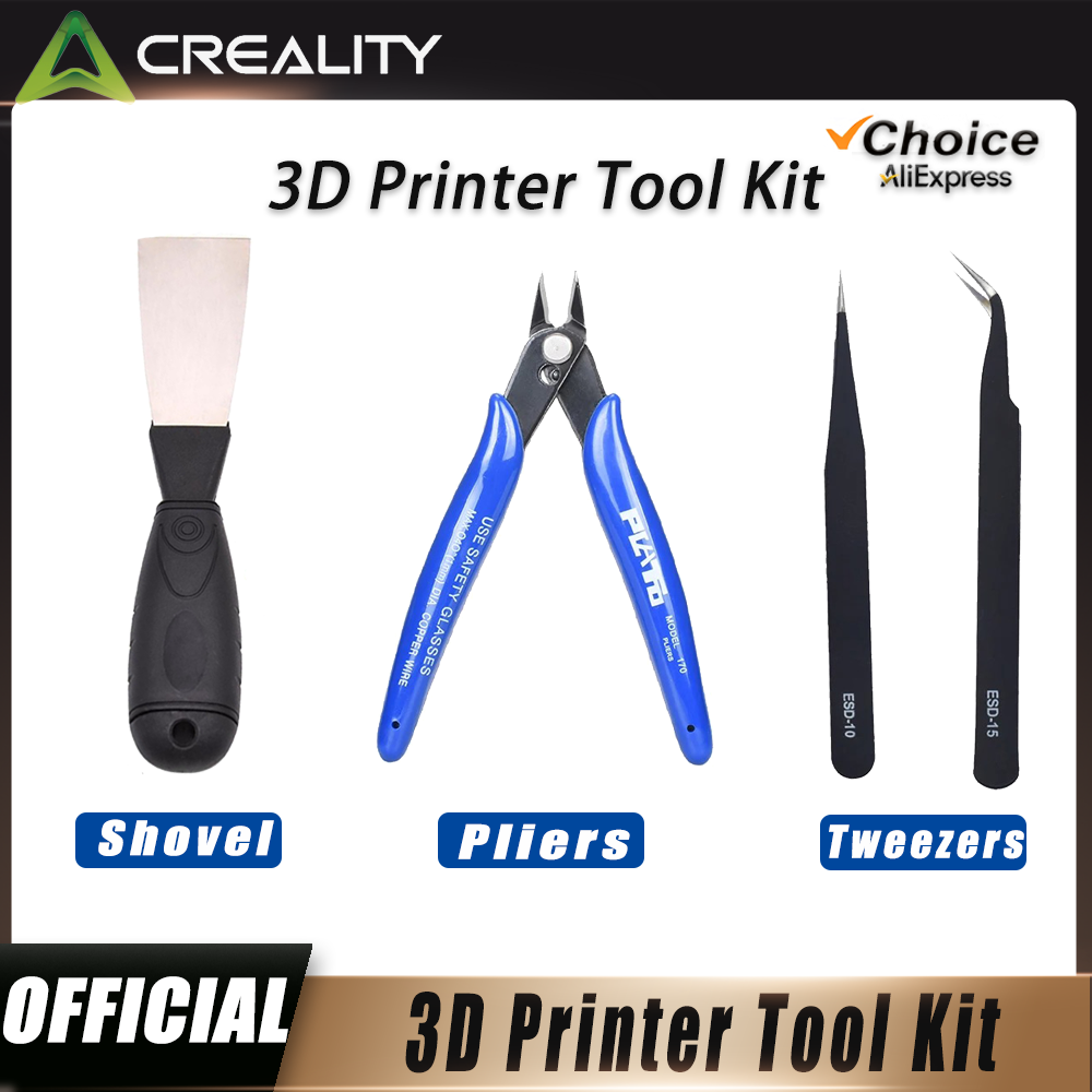 Creality Printer Ender 3 - Alat Printer 3D: Spatula Pembuka, Tang
