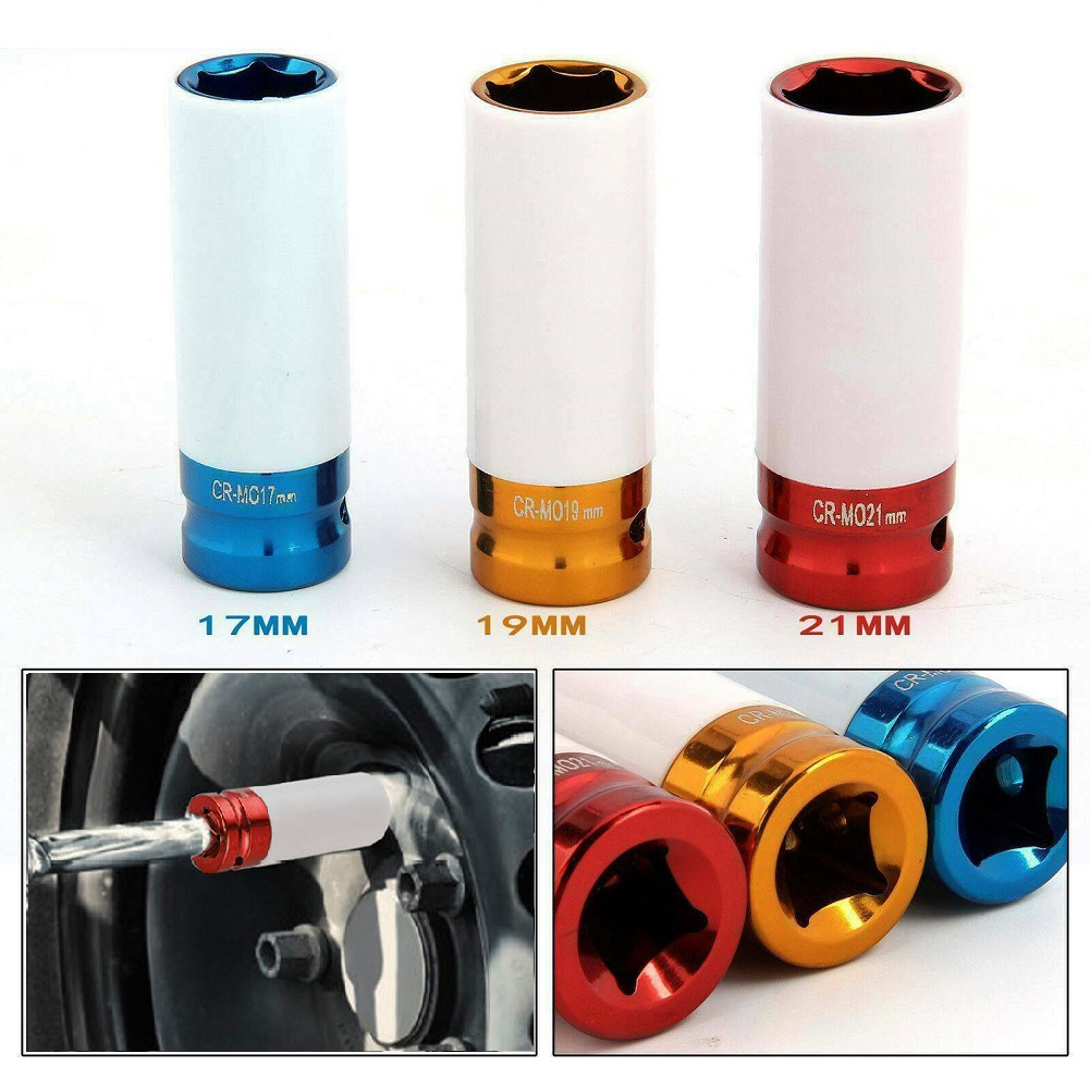 Car Workshop Tools And Equipment - Soket kunci pas soket 17mm/19mm/21mm, peralatan