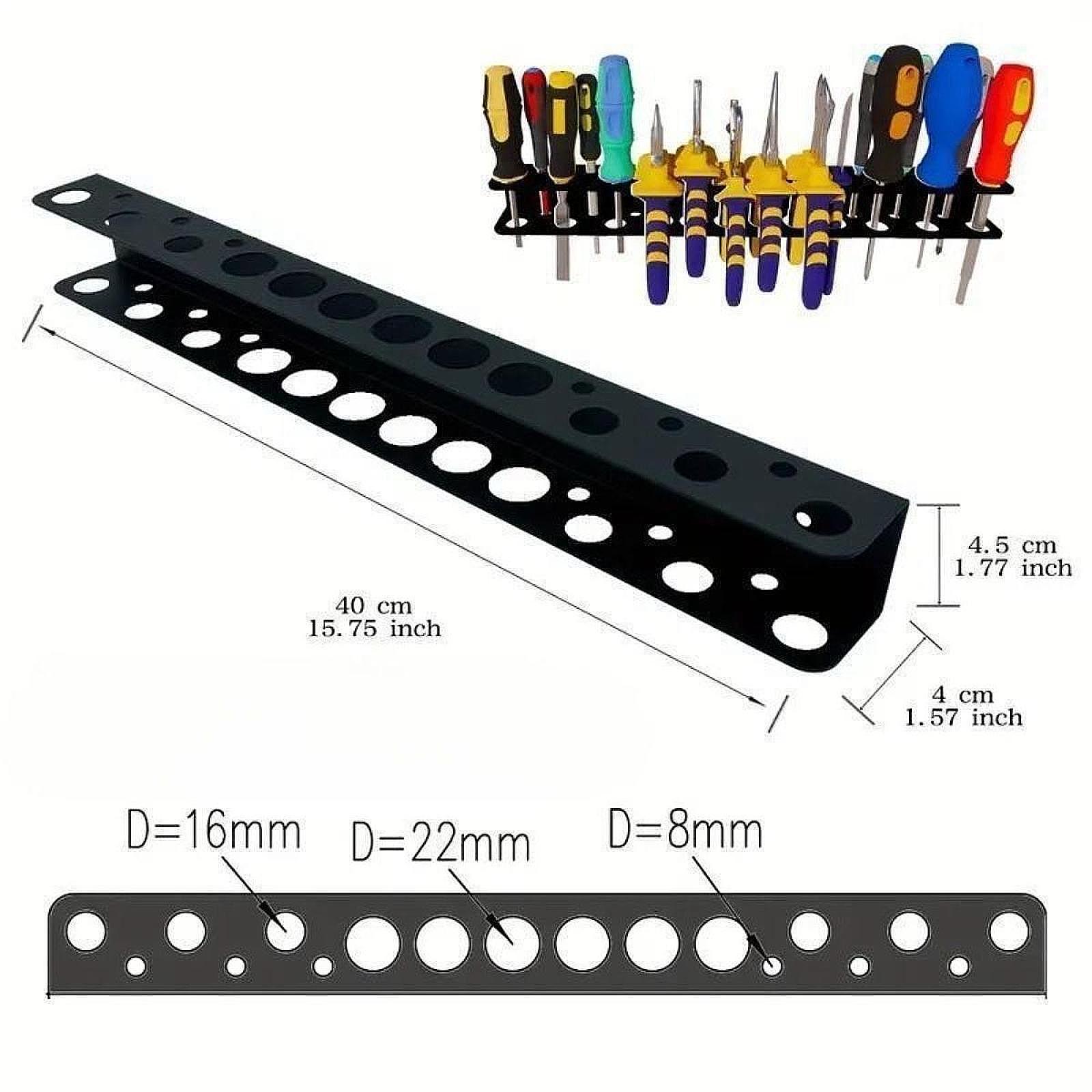 Workshop Tools On Wall - Rak Dinding Tempat Obeng Serbaguna Hemat