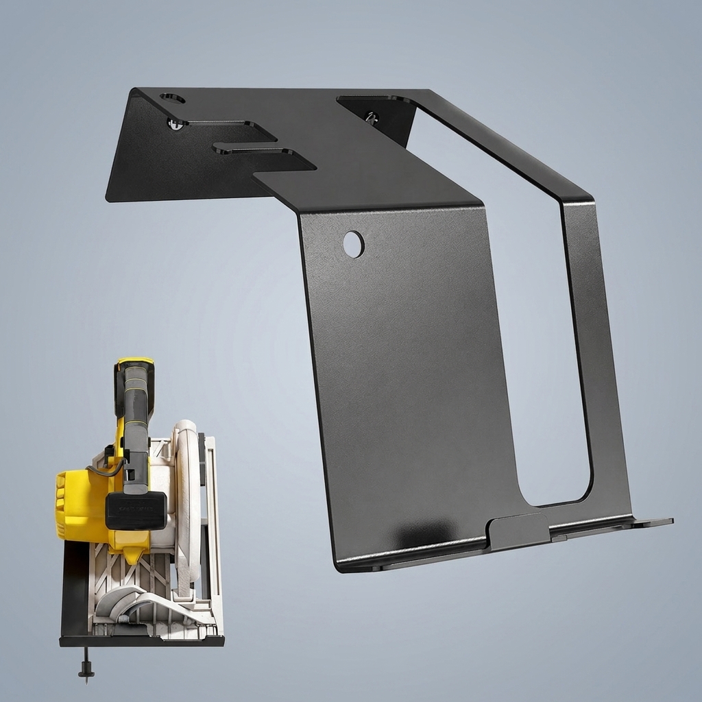 Workshop Tools On Wall - Penyangga Gergaji Bundar Tahan Banting, Braket
