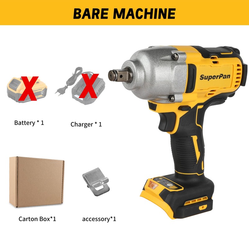 Workshop Tools Uses - Kunci Impack Cordless Torsi Tinggi (Tanpa