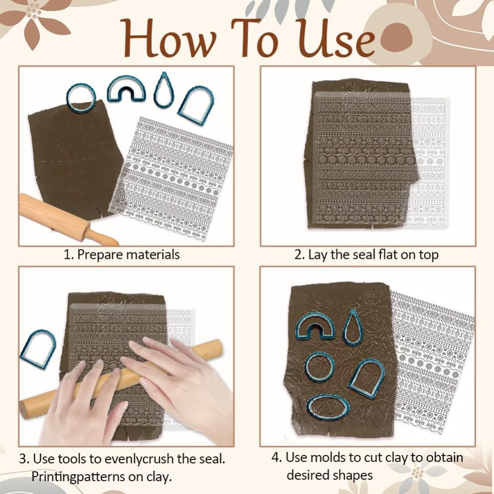 Stempel Tekstur Silikon Geomet - Tools Jewelry Making ulasan dan harga
