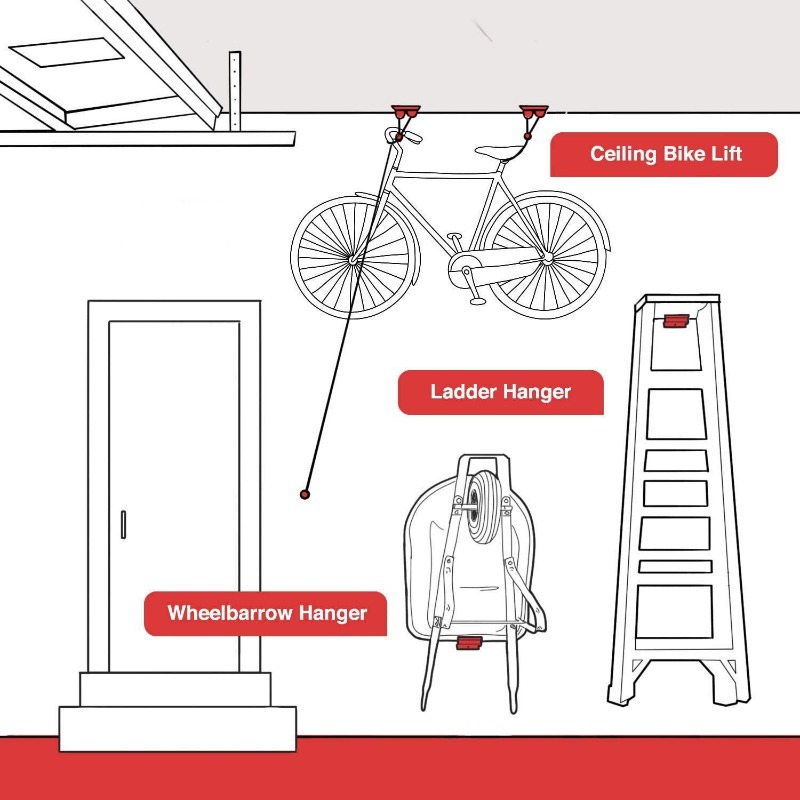 Kait Tangga Tugas Berat-Penyim - Workshop Tools On Wall ulasan dan harga