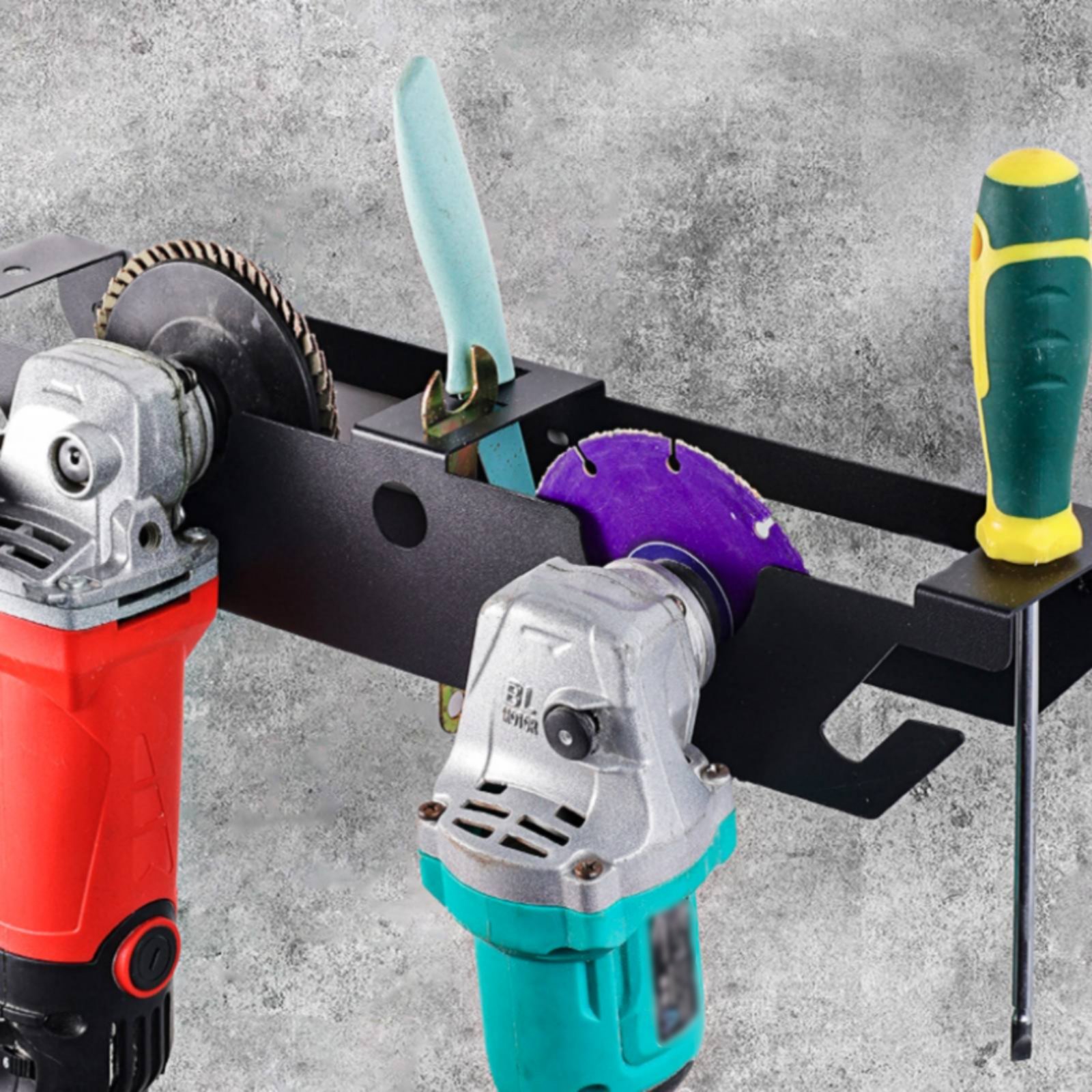 Rak Penggiling Sudut 4 Bay, Ra - Workshop Tools Organizer ulasan dan harga