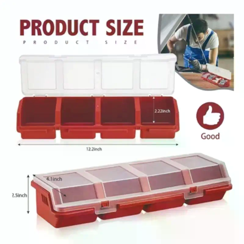 Kotak Organizer Sekrup Plastik - Workshop Tools Organizer ulasan dan harga