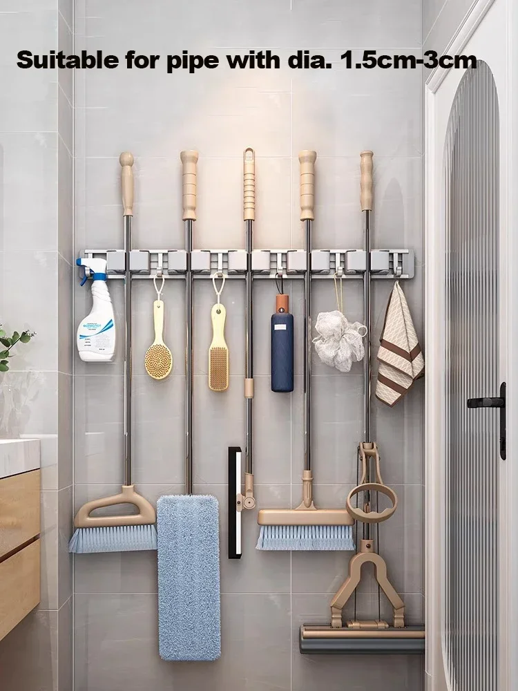 Pemegang alat pel dan sapu, ra - Workshop Tools On Wall ulasan dan harga