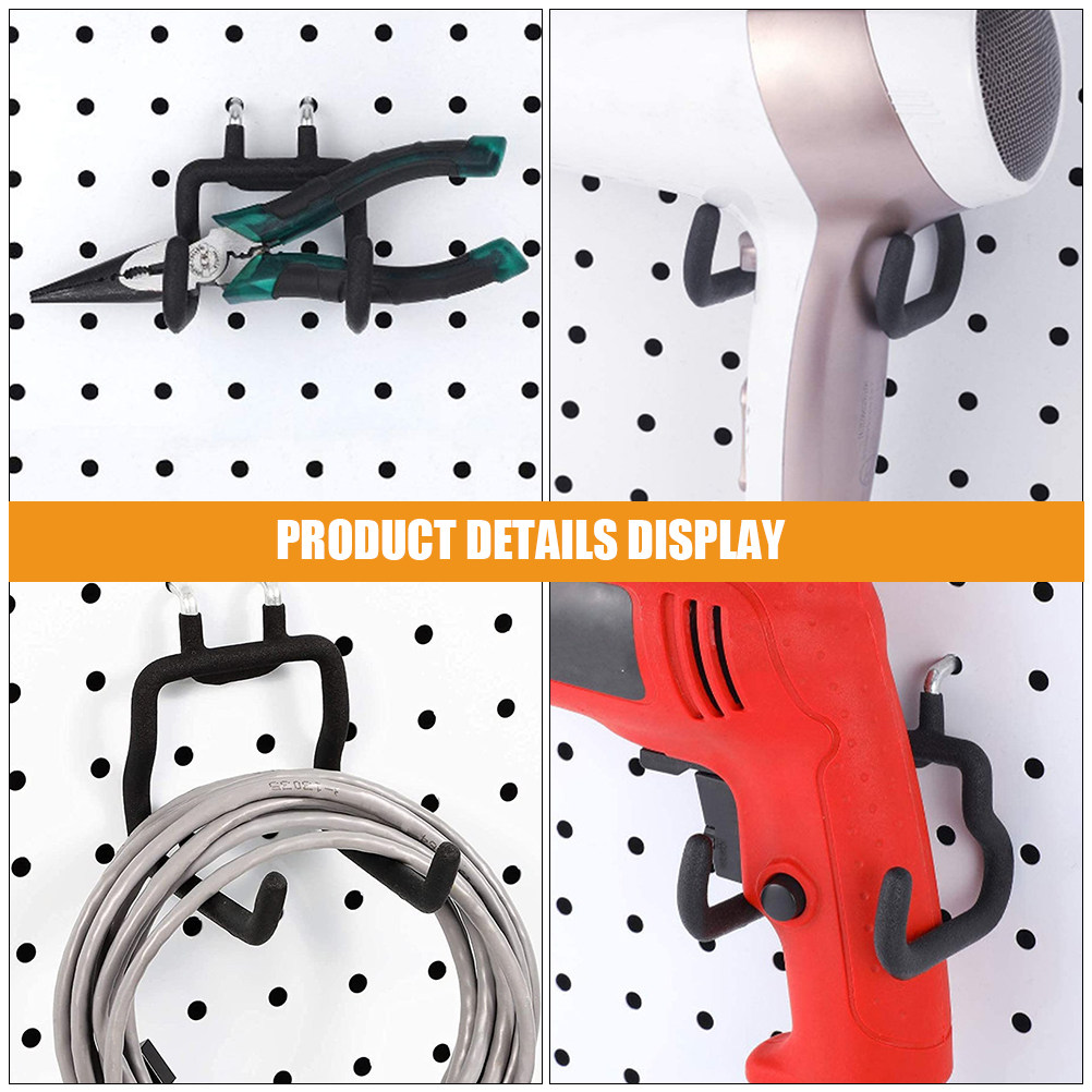 4Pcs Set Pengait Papan Pegboar - Workshop Tools Organizer ulasan dan harga