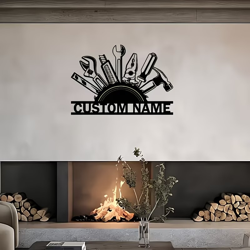 Seni Dinding Logam Kustom - Pa - Workshop Tools With Name ulasan dan harga